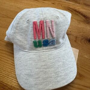 Gray Cap with MN USA Embroidery